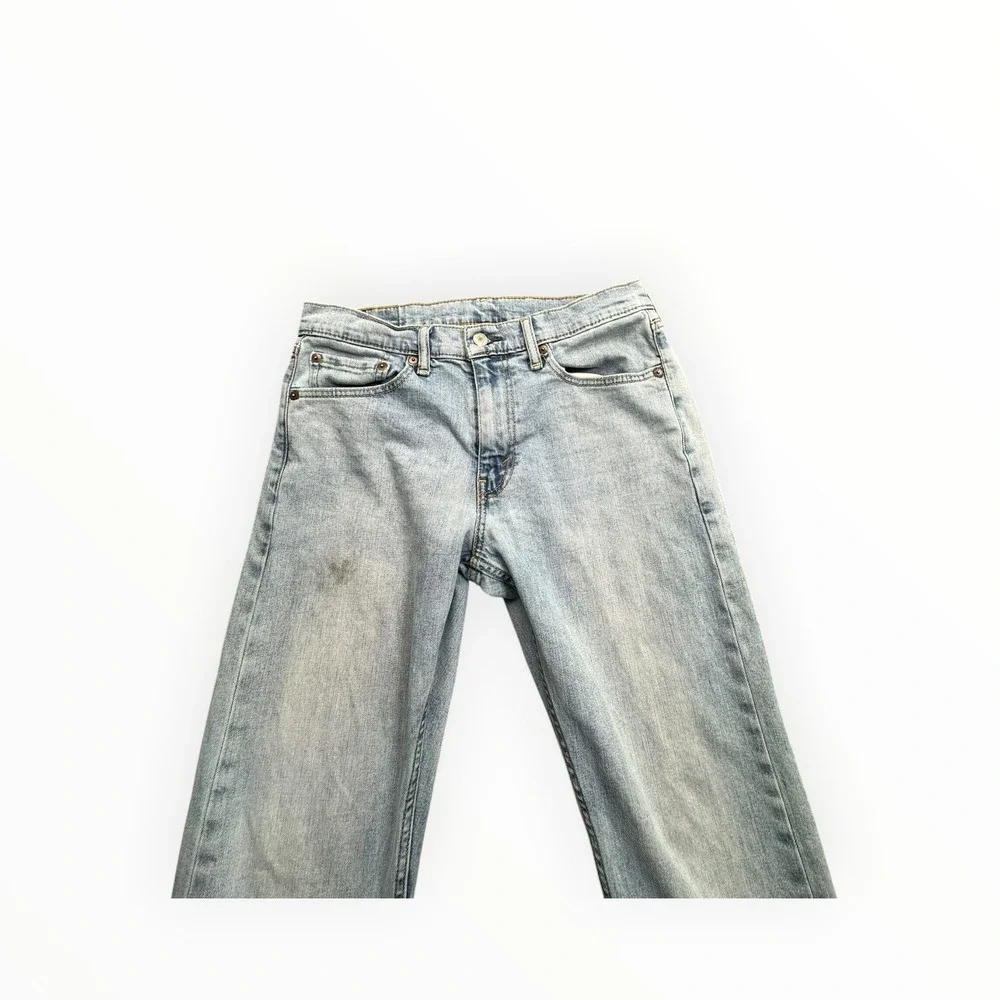 Levi's Jeans Mens 31x30 Light Wash 514 Straight Leg Denim Classic Casual‎